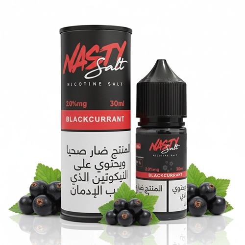 Nasty SaltNic Blackcurrant سالت نیکوتین نستی طعم انگور فرنگی سفارش امارات - Image 1