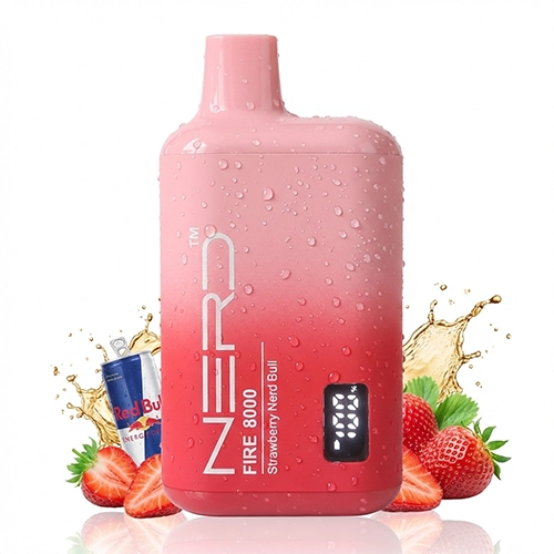 Strawberry Nerd Bull پاد یکبار مصرف NERD طعم توت فرنگی انرژی زا - Image 1